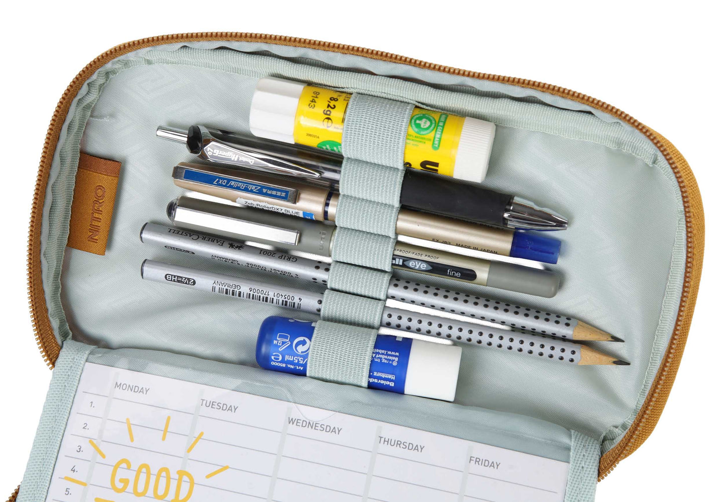 Nitro Pencil Case XL Federmäppchen für Schule Farbe Amber Glow