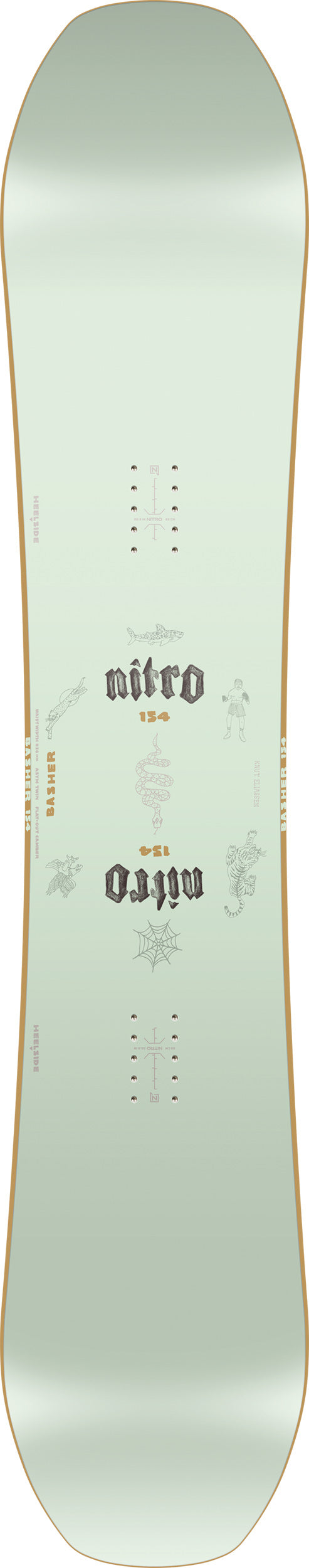 Nitro Basher Men Snowboard 2027 154 cm – Topsheet