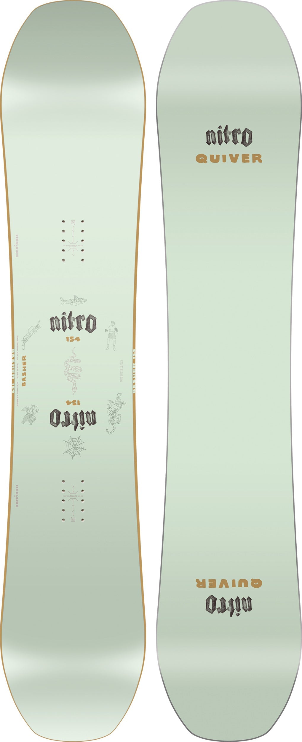 Nitro Basher Men Snowboard 2027 154 cm – Produktansicht