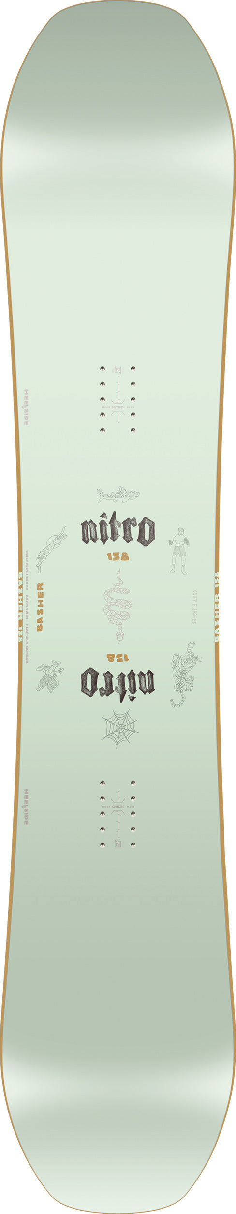 Nitro Basher Men Snowboard 2027 158 cm – Topsheet