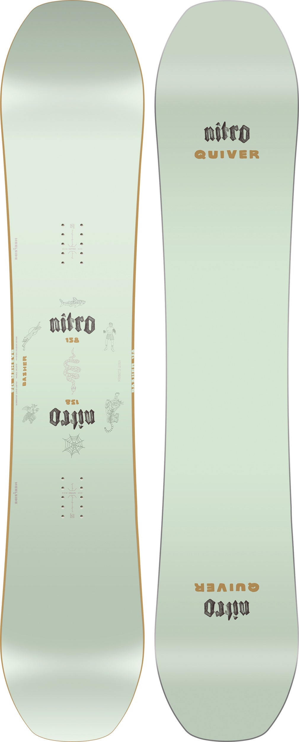 Nitro Basher Men Snowboard 2027 158 cm – Produktansicht