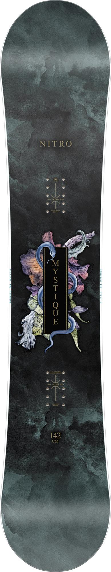 Nitro Mystique Women Snowboard 2027 142 cm – Topsheet