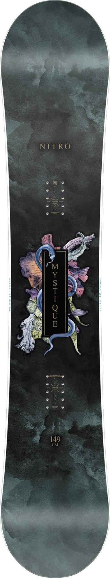 Nitro Mystique Women Snowboard 2027 149 cm – Topsheet