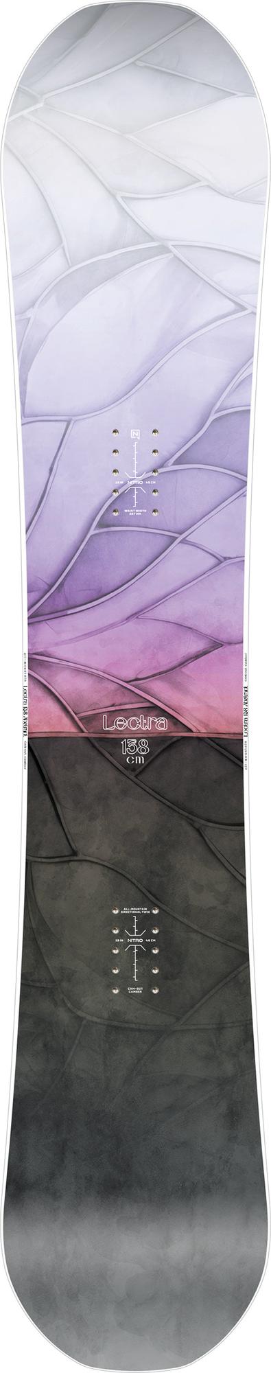 Nitro Lectra Leaf Women Snowboard 2027 138 cm – Topsheet