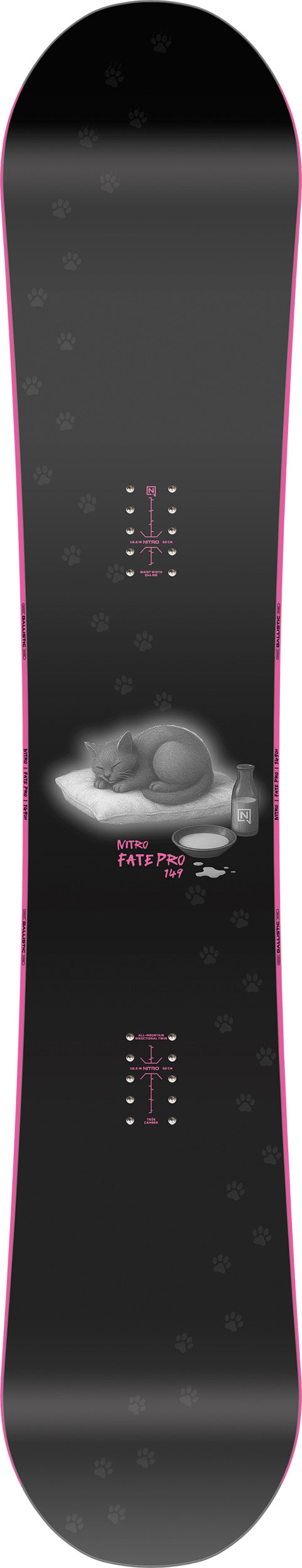 Nitro Fate Pro Women Snowboard 2027 149 cm – Topsheet