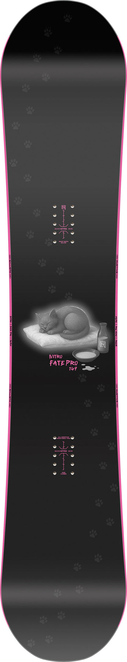 Nitro Fate Pro Women Snowboard 2027 149 cm – Topsheet