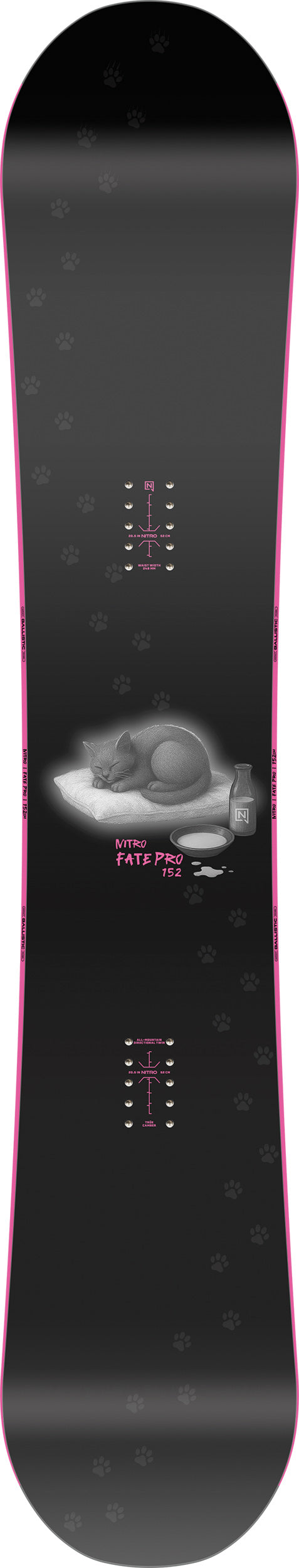 Nitro Fate Pro Women Snowboard 2027 152 cm – Topsheet
