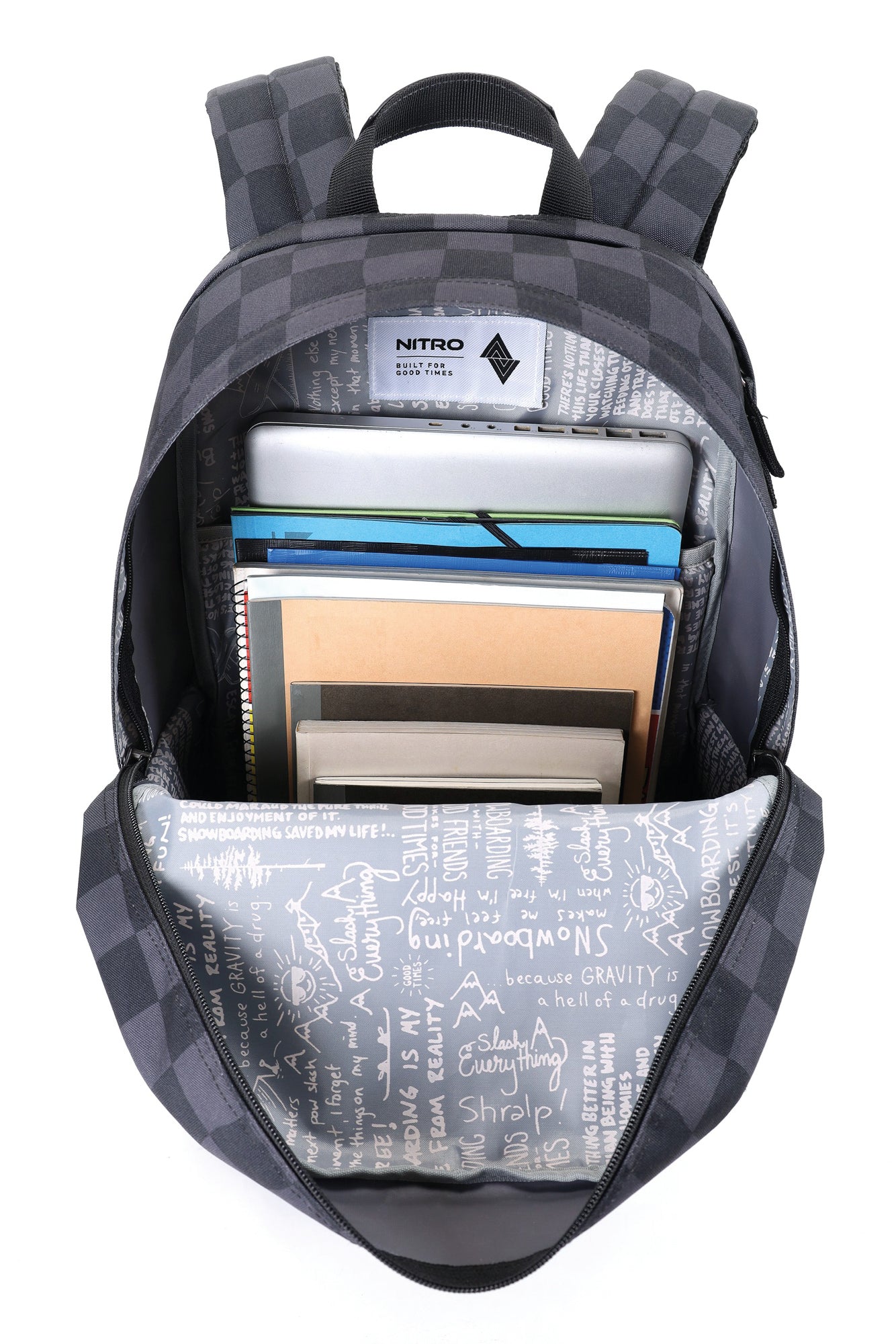 Nitro Urban Plus 28L Rucksack mit 15 Zoll Laptopfach Checker