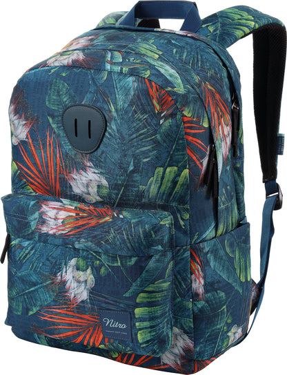 Nitro Urban Plus 28L Rucksack mit 15 Zoll Laptopfach Tropical