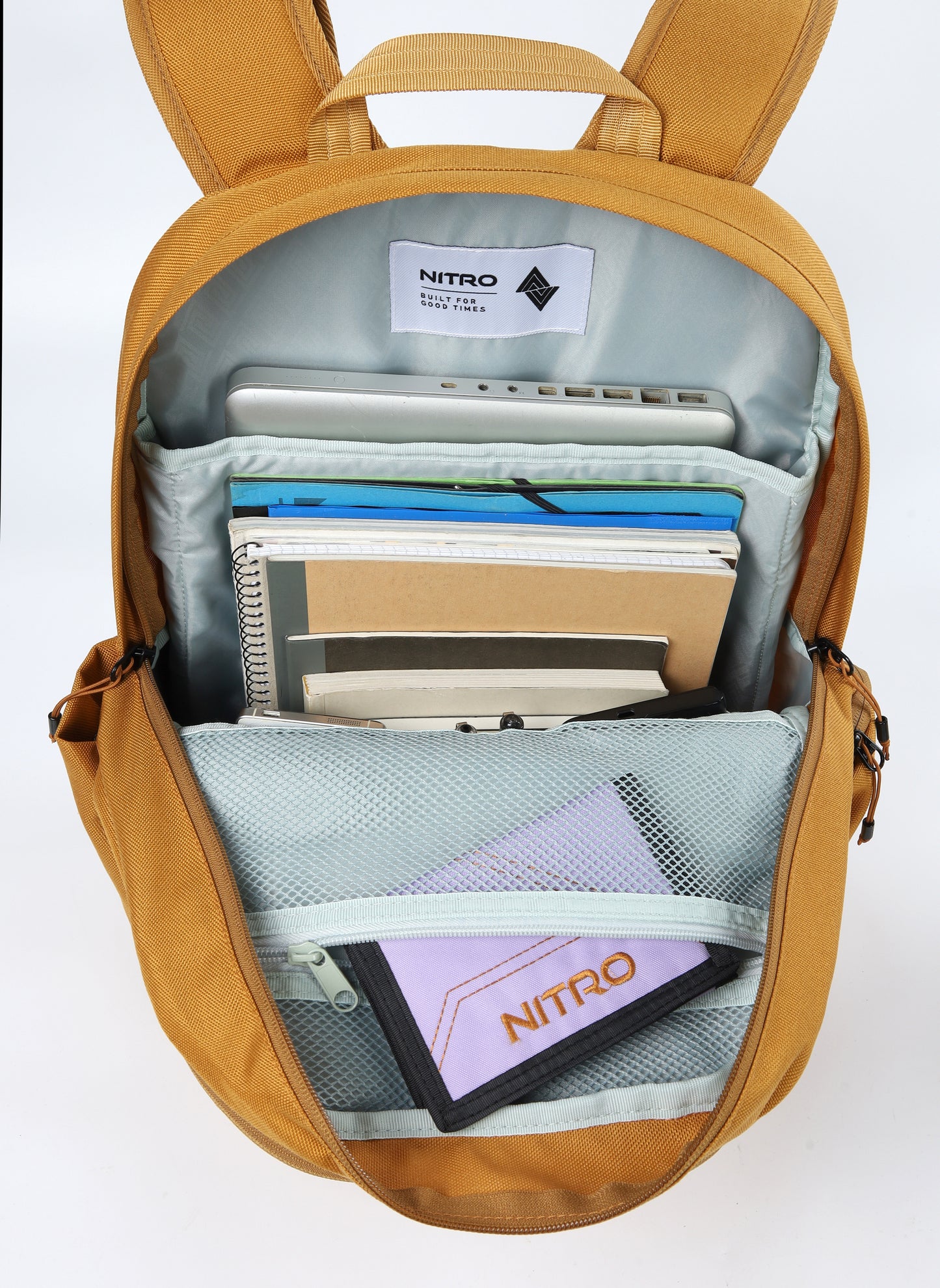 Nitro Future Hero 37 Liter Rucksack Daypack mit 17 Zoll Laptopfach Farbe Amber Glow