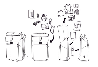 Nitro Cosmo 24-26 L Pack Rucksack Black Out