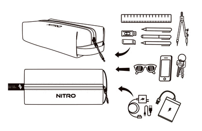 Nitro PEN POUCH Federmäppchen für Schule Farbe REEF BREAK