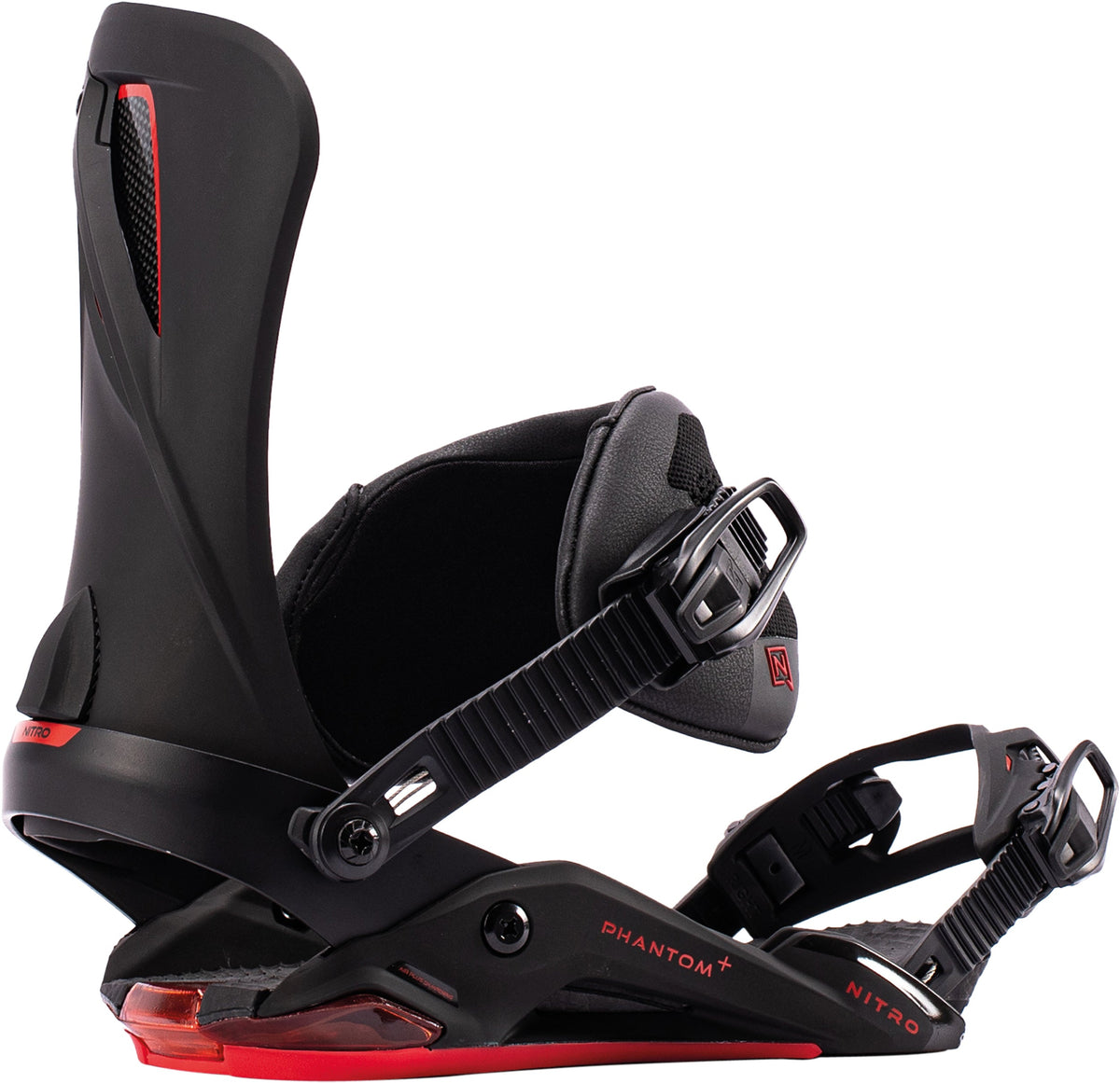 Nitro Phantom+ Men Snowboard Bindings 2027 – Ultra Black – Produktansicht