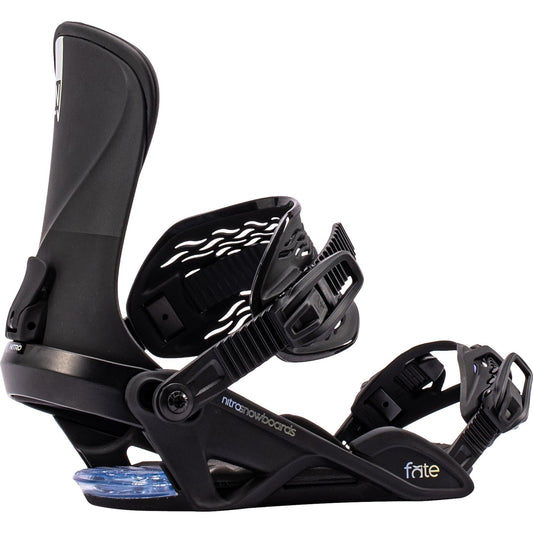 Nitro Fate Women Women Snowboard Bindings 2027 – Ultra Black – Produktansicht