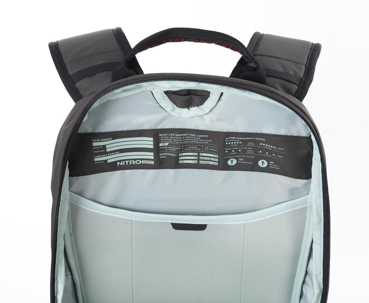 Nitro Rover 14 Pack 14L Snowboard-/Tourenrucksack – Raven – Detailansicht 14