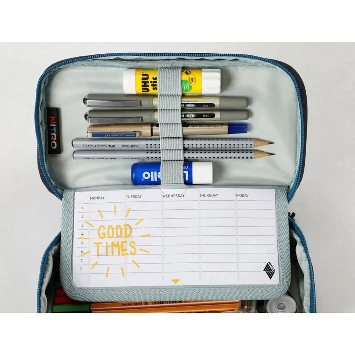 Nitro Pencil Case XL Federmäppchen für Schule Haze-Nitrobags-Shop