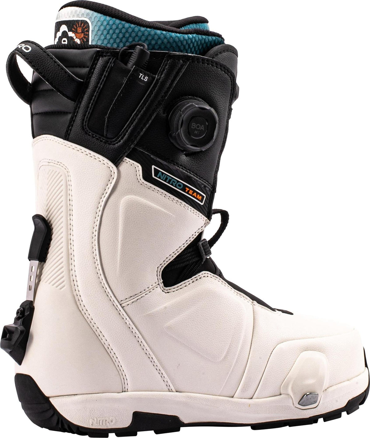 Nitro Team Step On TLS Men Snowboard Boots 2027 – White-Black – Detailansicht