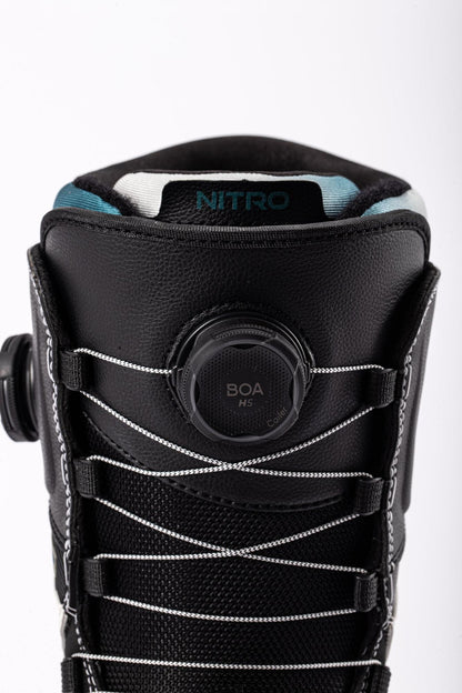 Nitro Team BOA Men Snowboard Boots 2027 – White-Black – Detailansicht