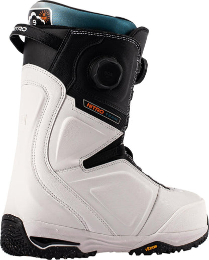 Nitro Team BOA Men Snowboard Boots 2027 – White-Black – Detailansicht