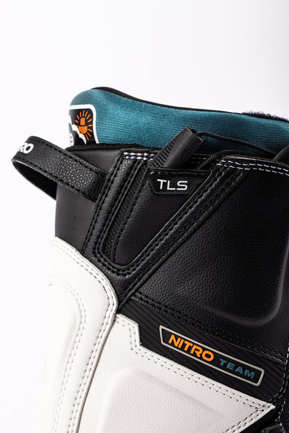 Nitro Team TLS Men Snowboard Boots 2027 – White-Black – Detailansicht