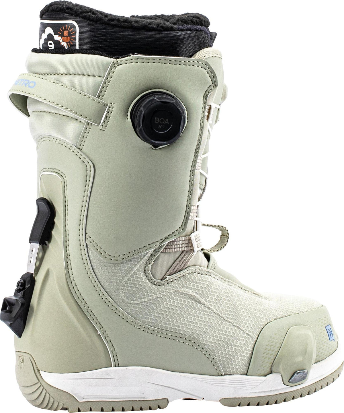 Nitro Fate Step On TLS Women Snowboard Boots 2027 – Sage – Detailansicht