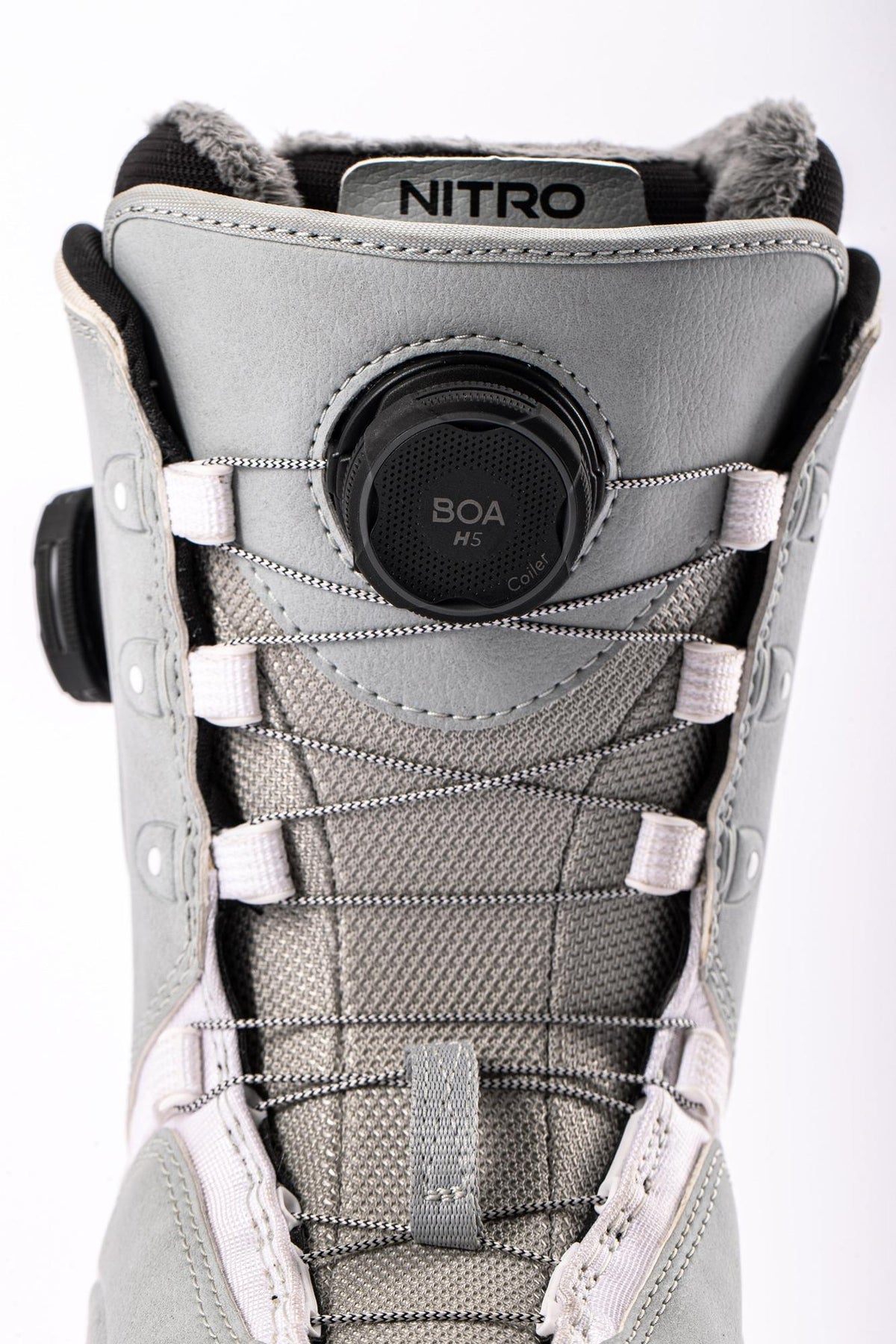 Nitro Crown BOA Women Snowboard Boots 2027 – Light Grey – Detailansicht