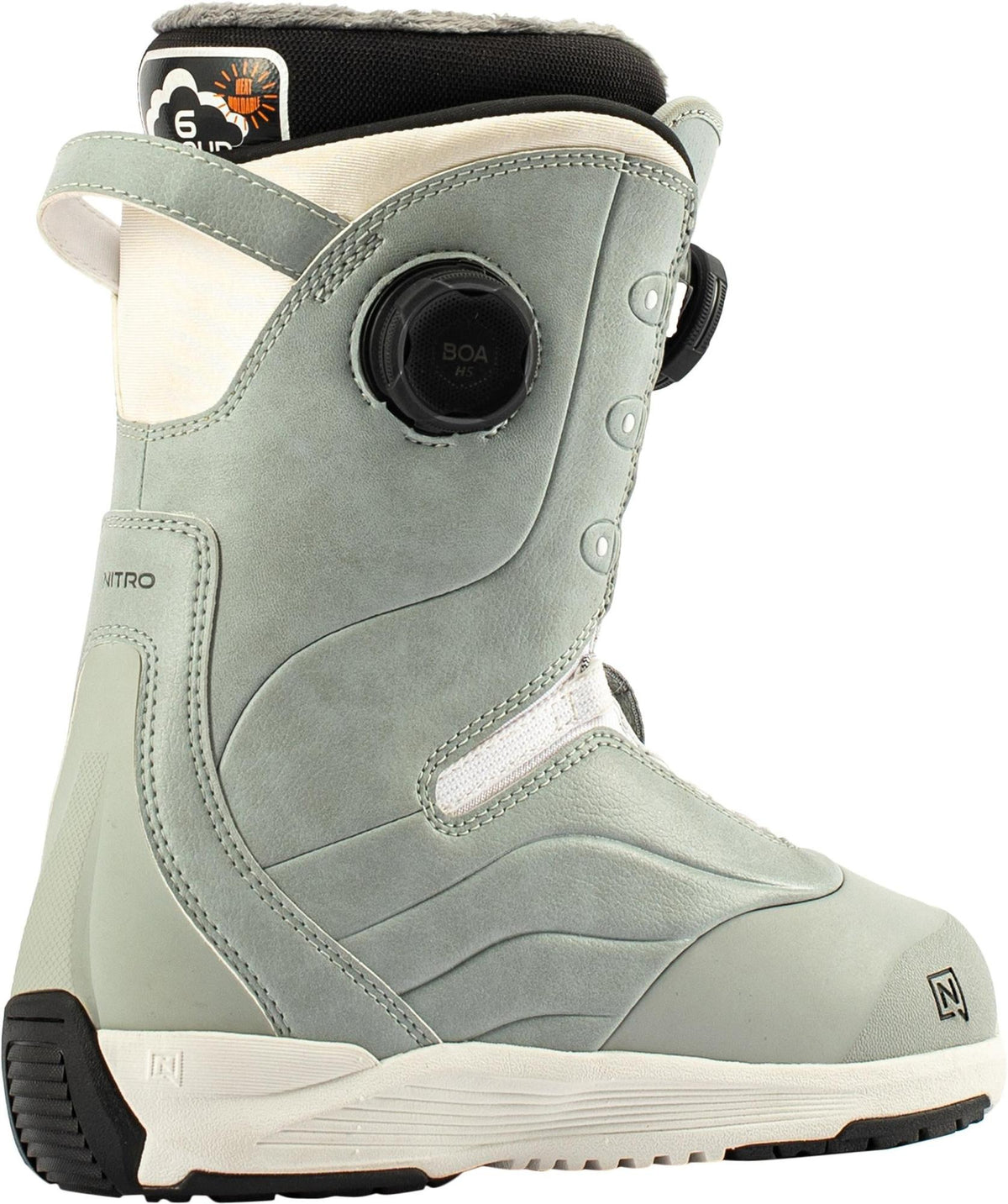 Nitro Crown BOA Women Snowboard Boots 2027 – Light Grey – Detailansicht