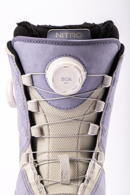 Nitro Crown BOA Women Snowboard Boots 2027 – Lilac – Detailansicht
