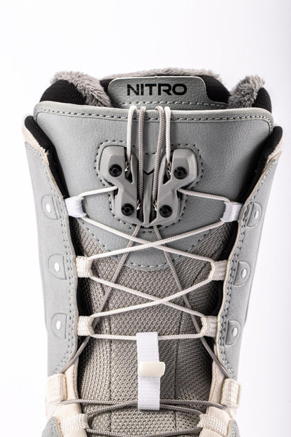 Nitro Crown TLS Women Snowboard Boots 2027 – Light Grey – Detailansicht