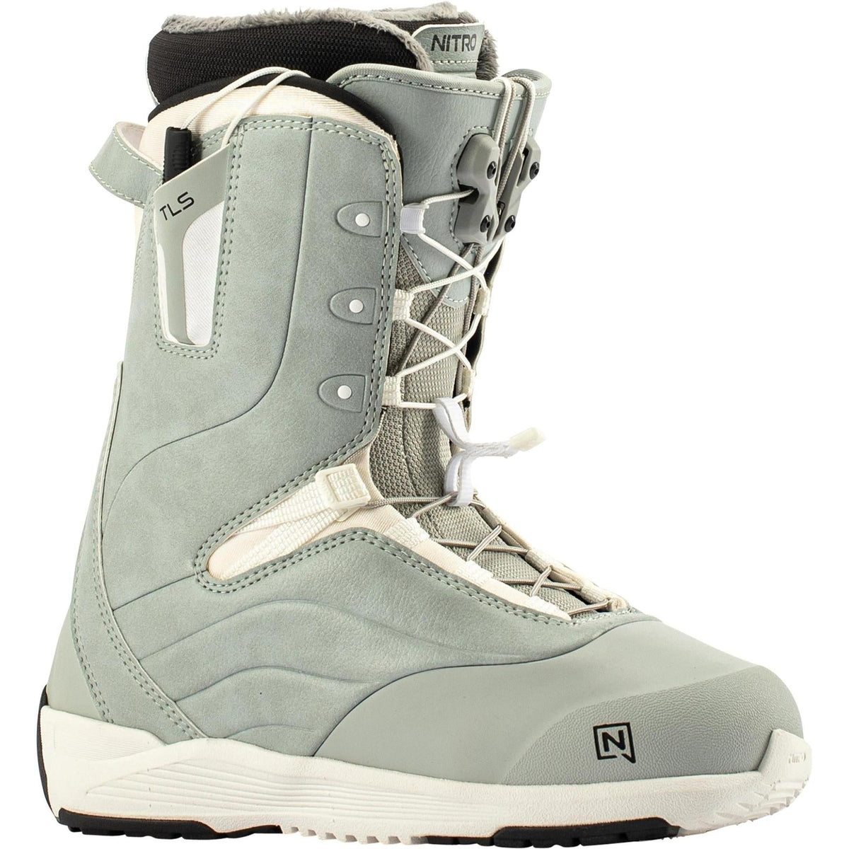 Nitro Crown TLS Women Snowboard Boots 2027 – Light Grey – Produktansicht