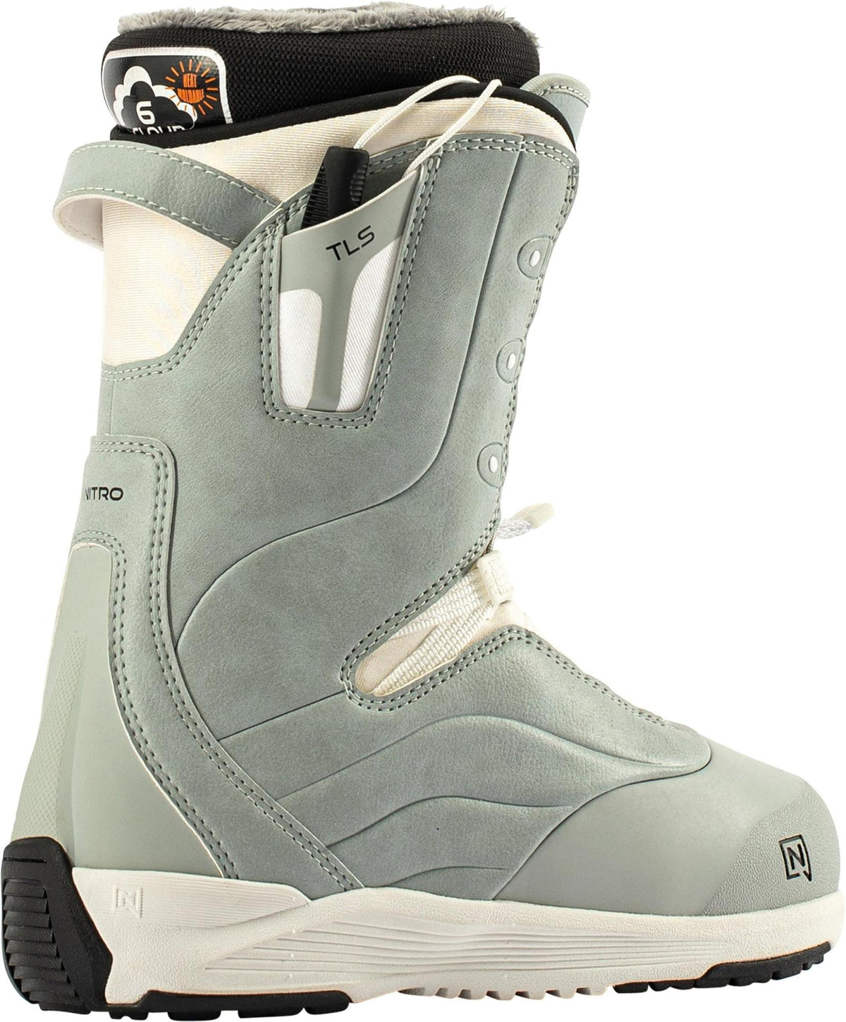Nitro Crown TLS Women Snowboard Boots 2027 – Light Grey – Detailansicht