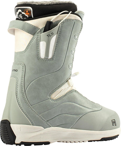 Nitro Crown TLS Women Snowboard Boots 2027 – Light Grey – Detailansicht
