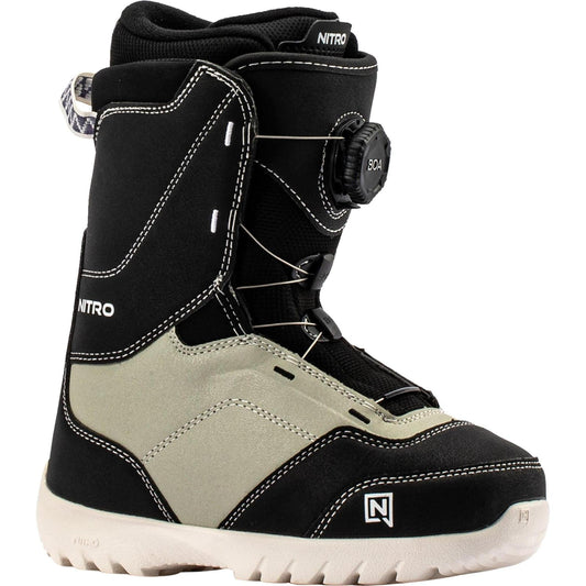 Nitro Droid BOA Youth Kids Snowboard Boots 2027 – Black-Sand – Produktansicht