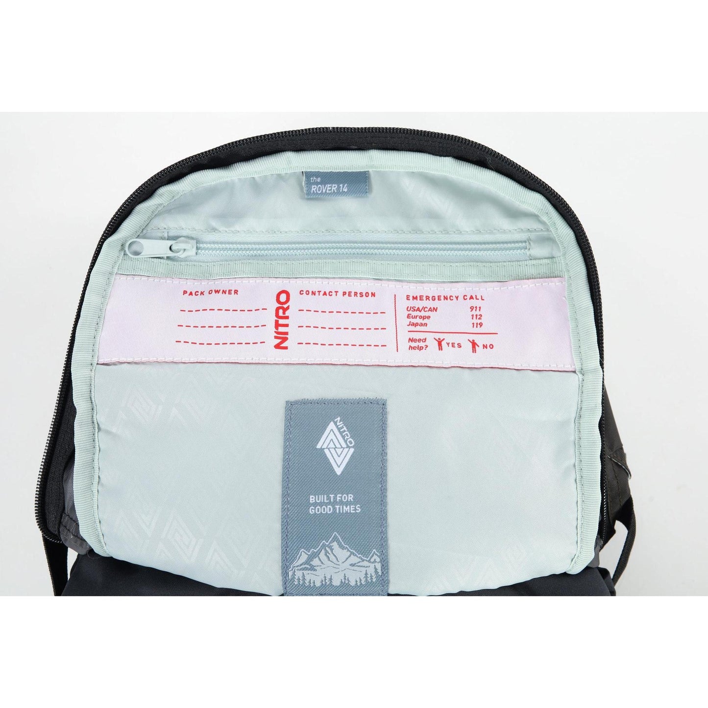 Nitro Rover Pack 14 Liter Rucksack Ski -  Snowboarder Tourenrucksack Raven