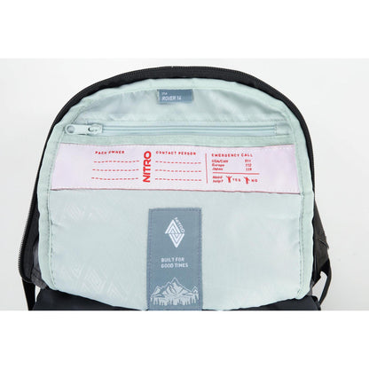 Nitro Rover Pack 14 Liter Rucksack Ski -  Snowboarder Tourenrucksack Raven