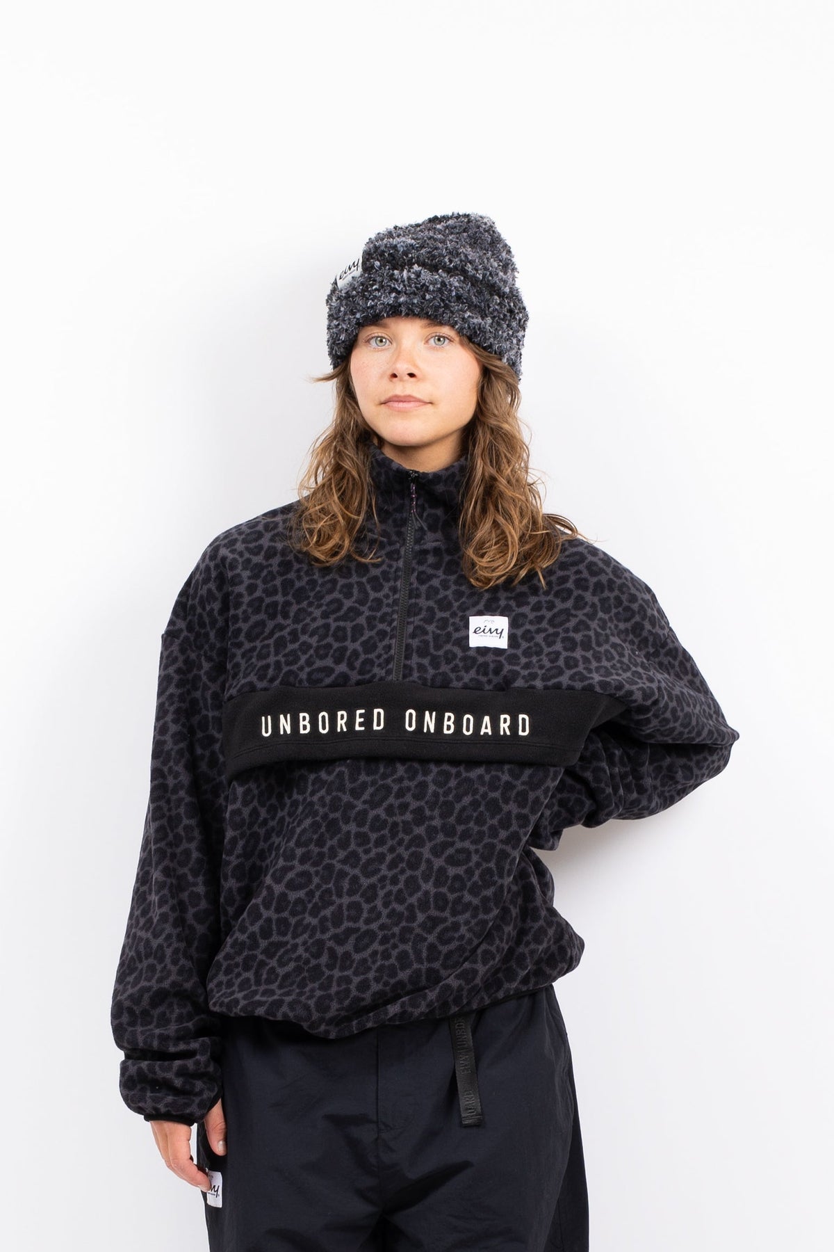 Eivy Ball Fleece Damen-Fleece 2027 – Black Leopard – Produktansicht