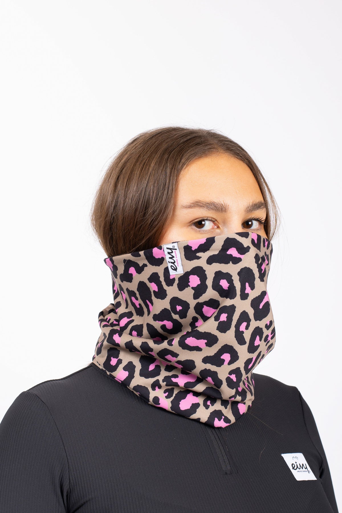 Eivy Colder Neckwarmer Damen-Funktionsbekleidung 2027 – Pink Leopard – Produktansicht
