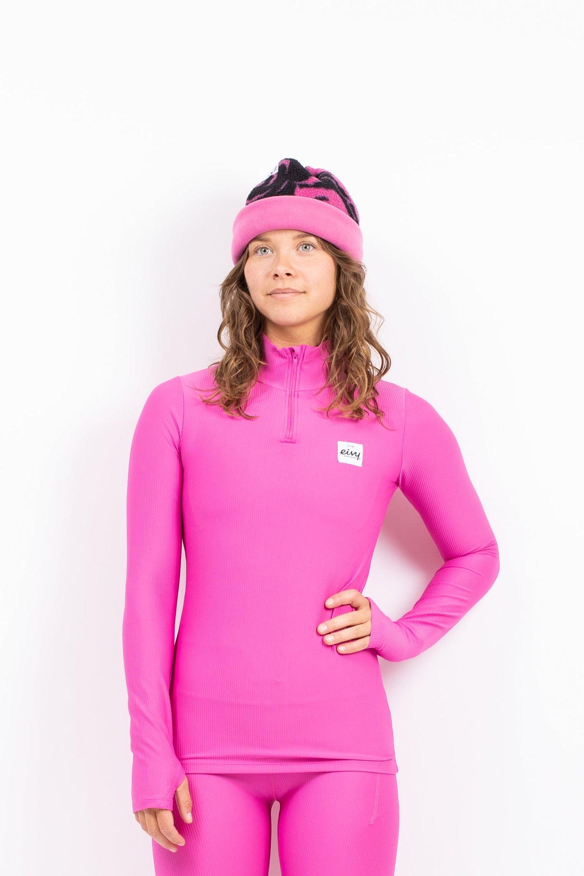 Eivy Journey Rib Top Damen-Baselayer 2027 – True Pink – Produktansicht