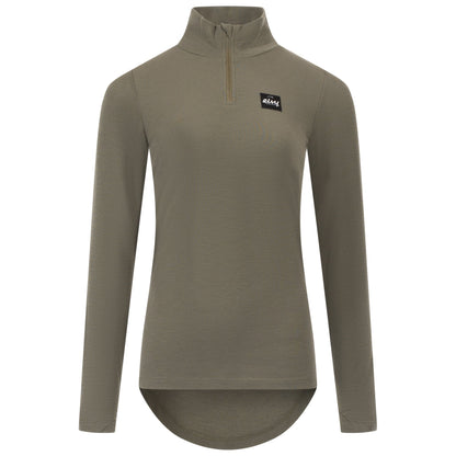 Eivy Journey Wool Rib Top Damen-Woll-Baselayer 2027 – Olive – Produktansicht