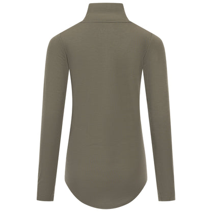 Eivy Journey Wool Rib Top Damen-Woll-Baselayer 2027 – Olive – Detailansicht 1