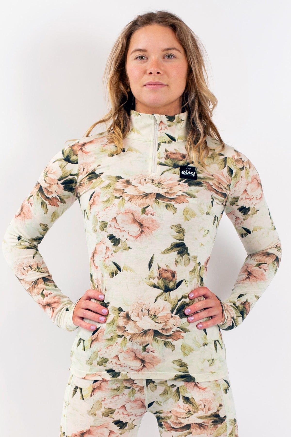 Eivy Damen Journey Wool Top Bloom – Original-Trageansicht