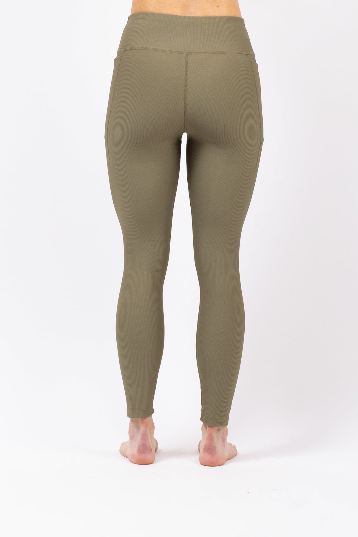 Eivy Pocket Rib Tights Damen-Baselayer 2027 – Olive(26) – Detailansicht 1