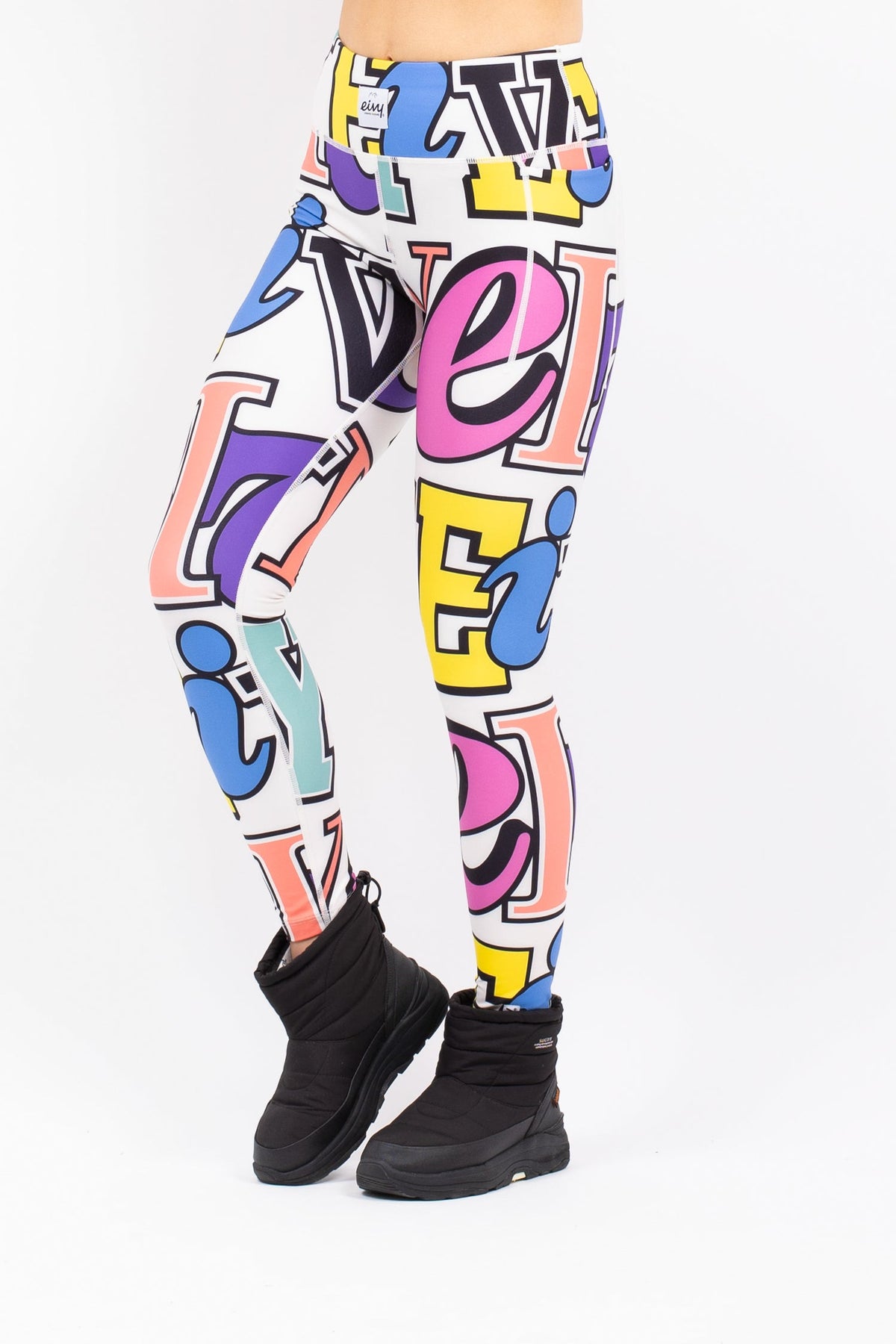 Eivy Pocket Tights Damen-Baselayer 2027 – Typo Multi – Produktansicht