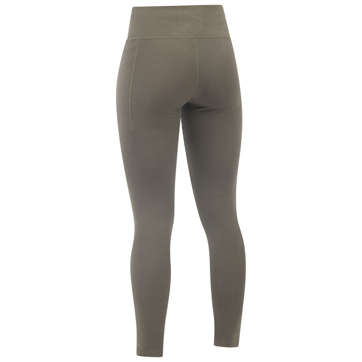 Eivy Pocket Wool Rib Tights Damen-Woll-Baselayer 2027 – Olive – Detailansicht 1