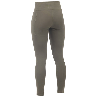 Eivy Pocket Wool Rib Tights Damen-Woll-Baselayer 2027 – Olive – Detailansicht 1
