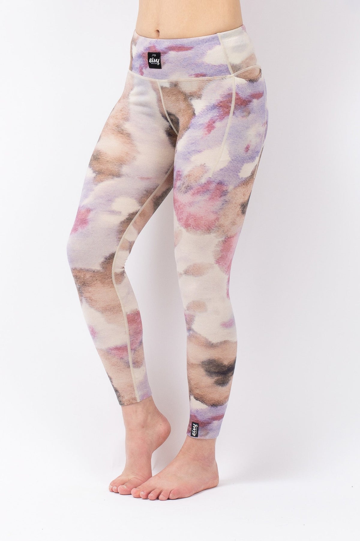 Eivy Pocket Wool Tights Damen-Woll-Baselayer 2027 – Aquarelle – Detailansicht 2
