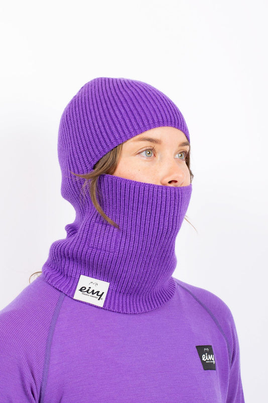 Eivy Foldable Knit Balaclava Beanie Damen-Funktionsbekleidung 2027 – Grape – Produktansicht