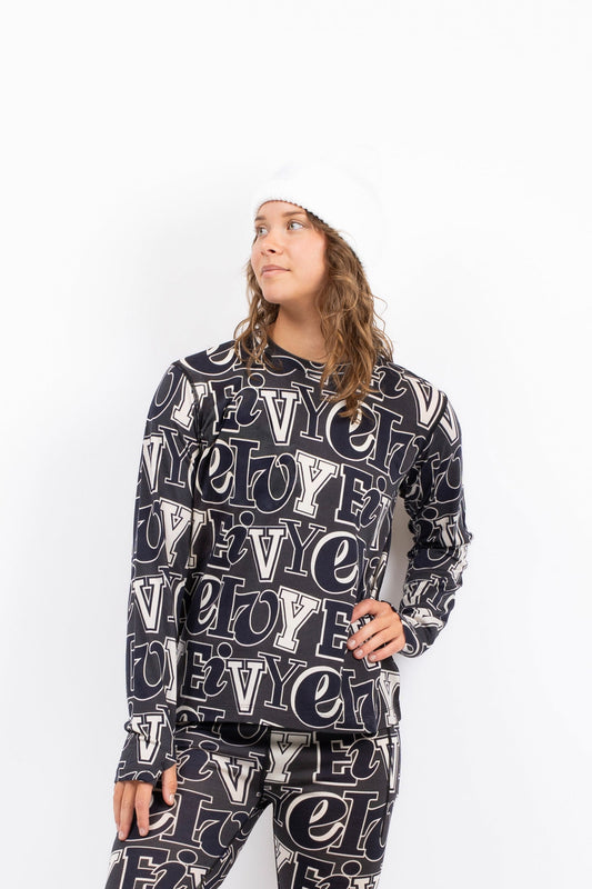Eivy Loose Fit Wool Top Damen-Woll-Baselayer 2027 – Typo Black – Produktansicht