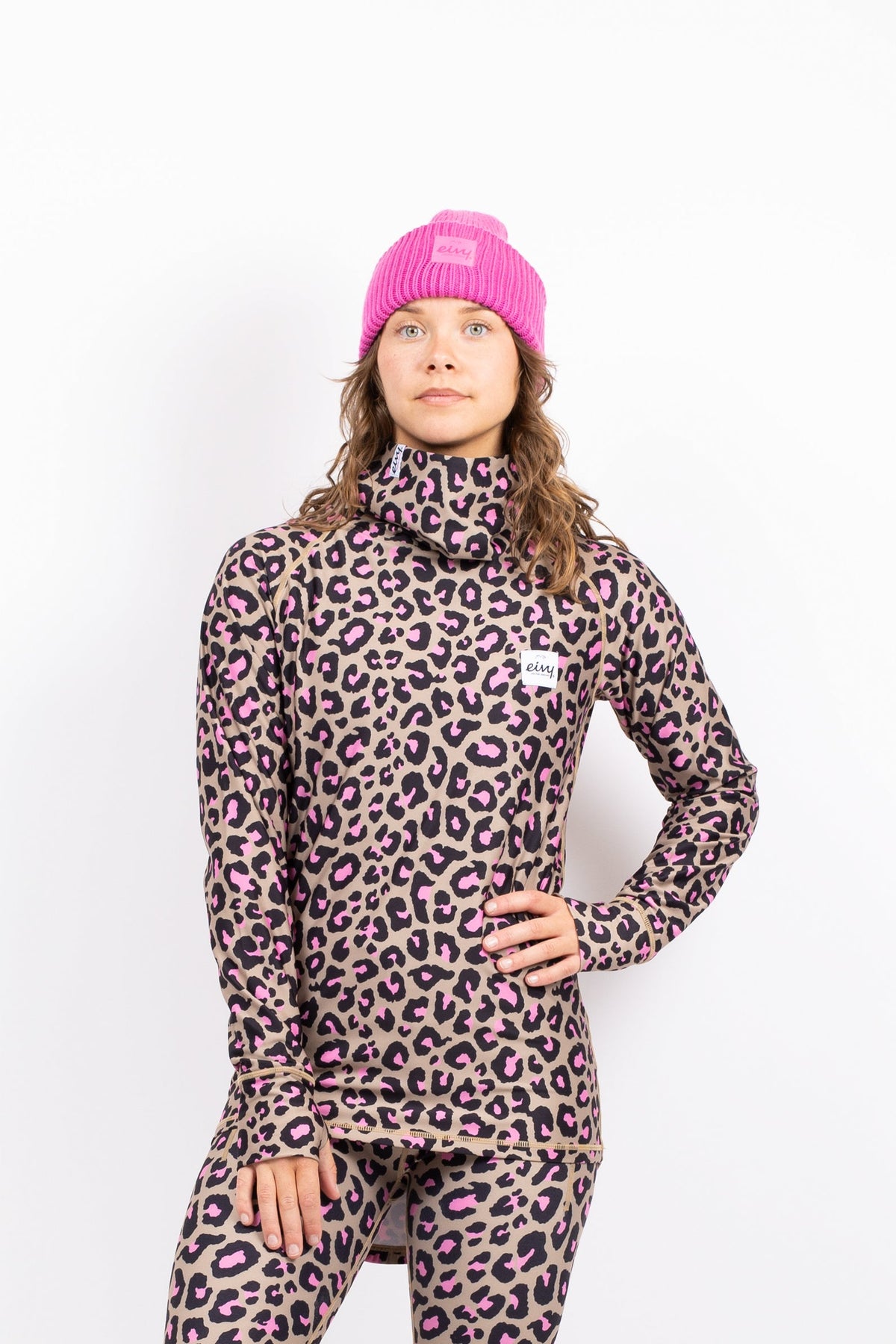 Eivy Icecold Top Damen-Baselayer 2027 – Pink Leopard – Produktansicht