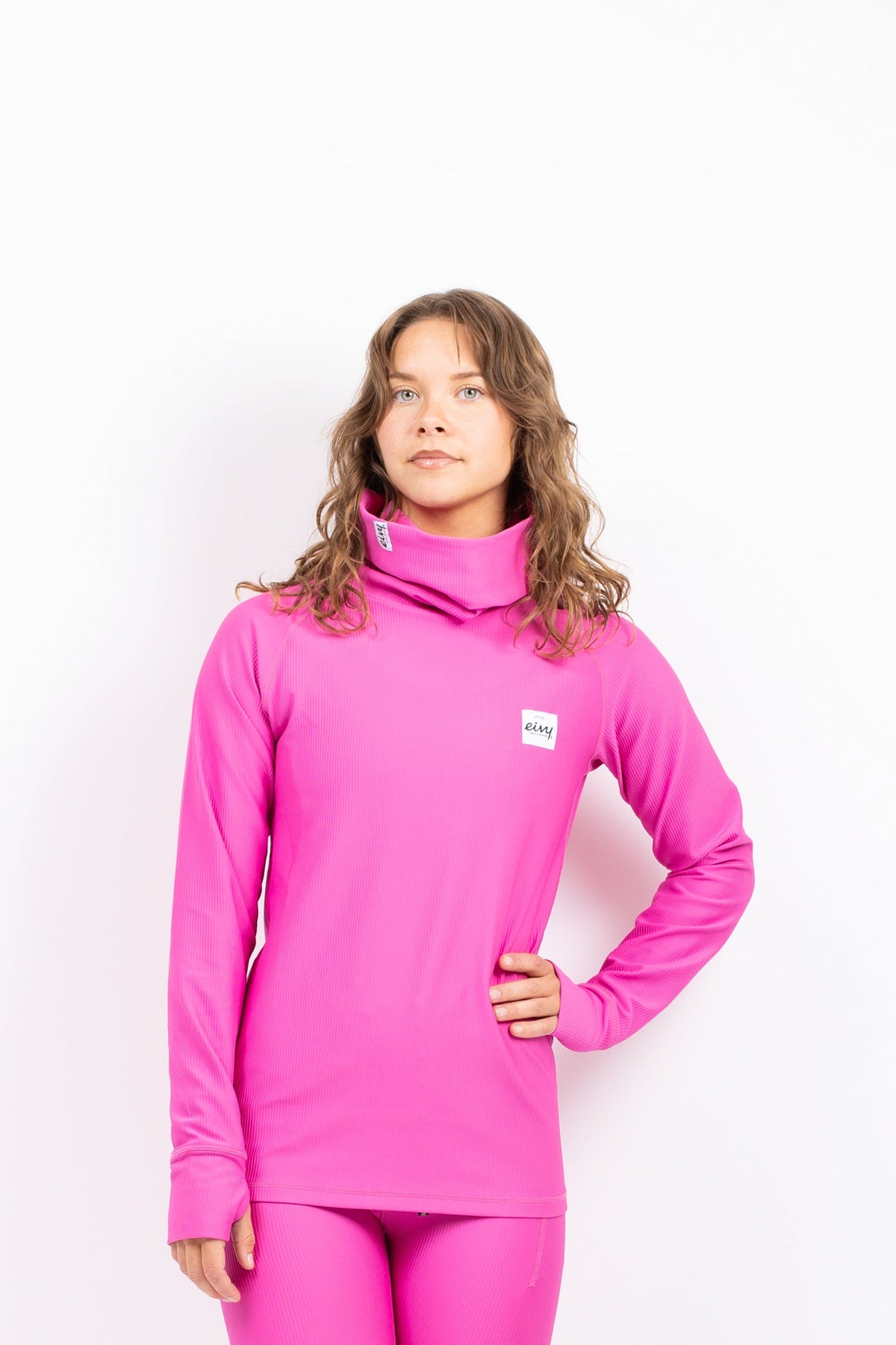 Eivy Icecold Rib Top Damen-Baselayer 2027 – True Pink – Produktansicht